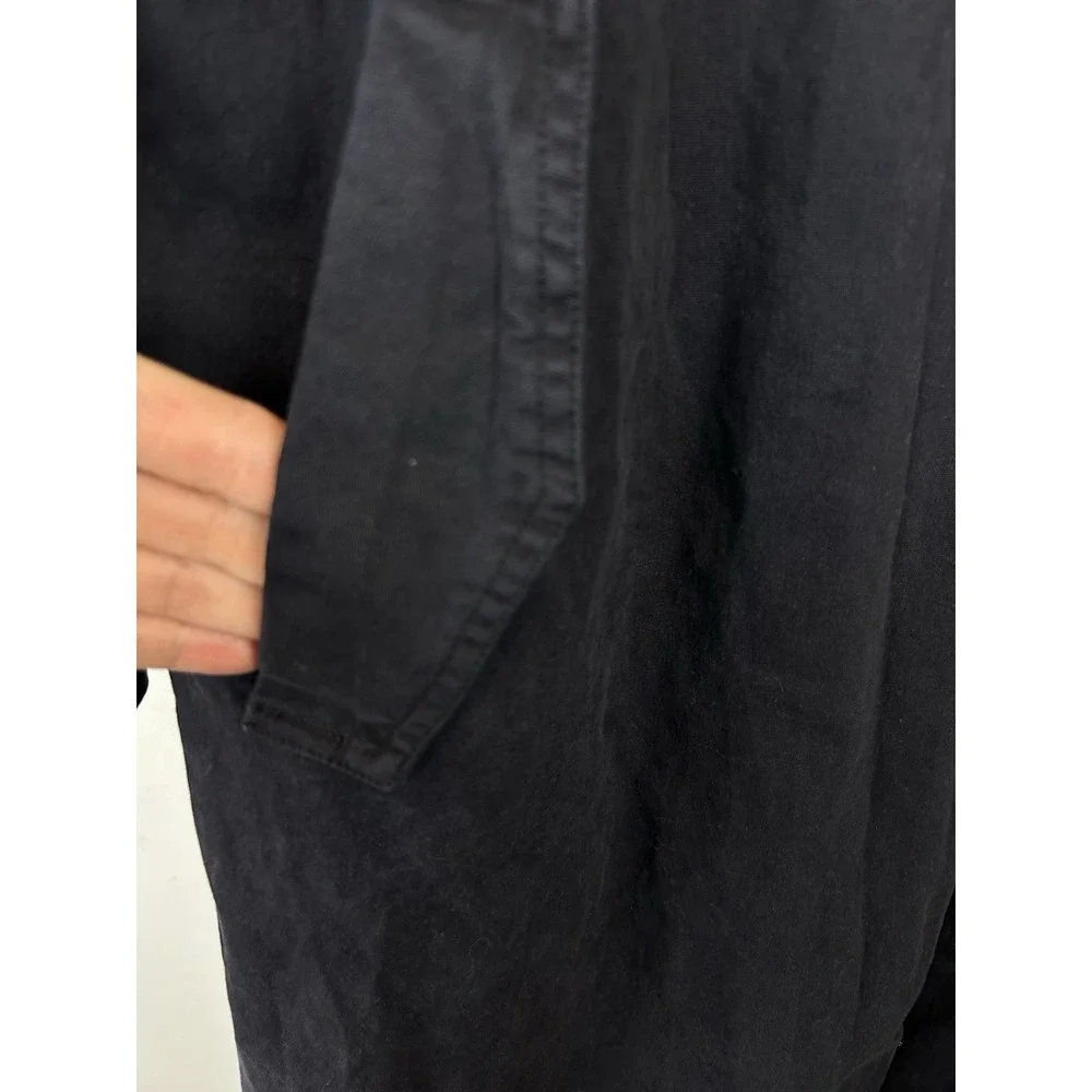 Universal Thread Trench Coat Womens Medium Navy Blue Jacket Duster